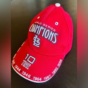 St Louis Cardinals World Series champions hat